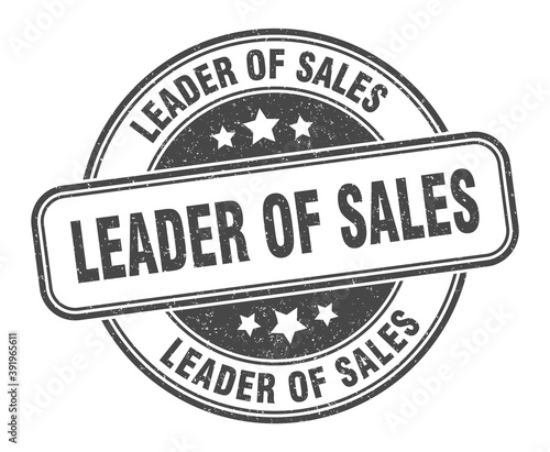 leader of sales stamp. leader of sales label. round grunge sign