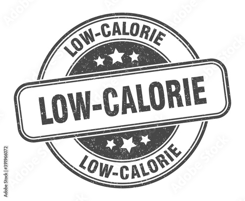 low-calorie stamp. low-calorie label. round grunge sign