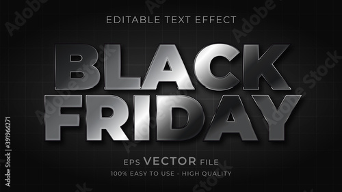 black friday typography premium editable text effect