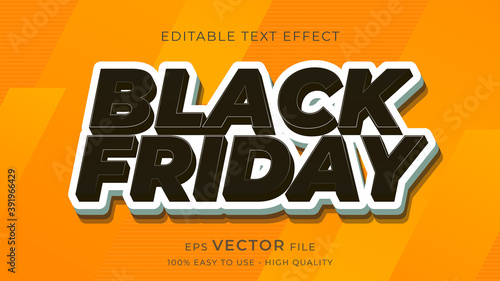 black friday typography premium editable text effect