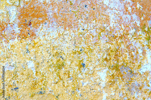 Mold like surface, grungy, old, toxic.