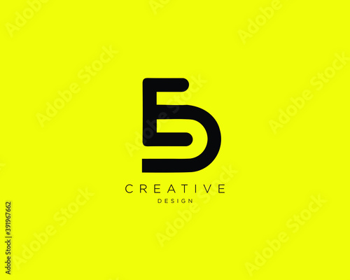 Creative and Minimalist Letter ED Logo Design Using letters E and D , ED Monogram
