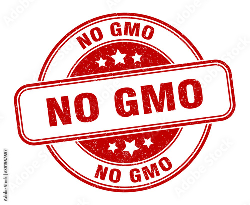 no gmo stamp. no gmo label. round grunge sign