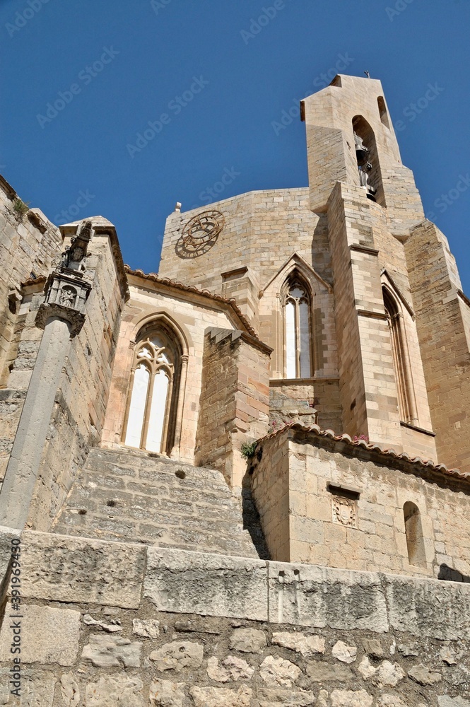 Historic castle church in Morella, Castellon - Spain