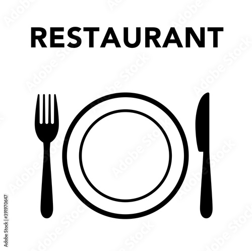 アイコン　レストラン　食事