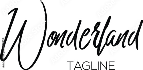 Hand drawn lettering, Christmas theme. Vector illustration, paint with brush. Isolated phrase on white background.