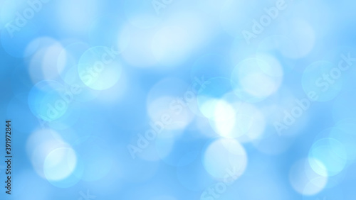 Blue bokeh abstract background blur