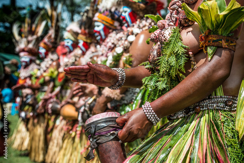 Cultural tribe at Mount Hagen festival Papua New Guinea photo