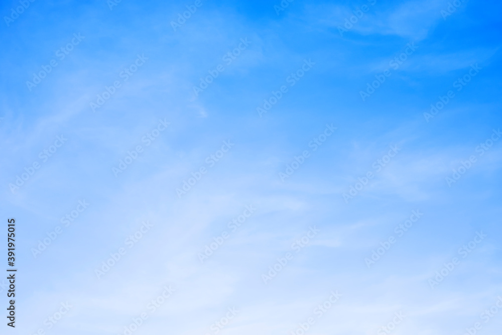 Blue sky background and white clouds soft focus, and copy space Blue sky background and white clouds soft focus, and copy space