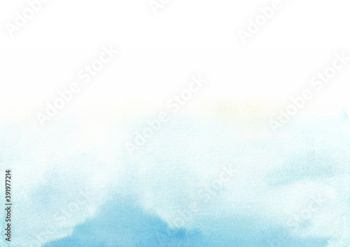 Watercolor abstract blue background © Nadya