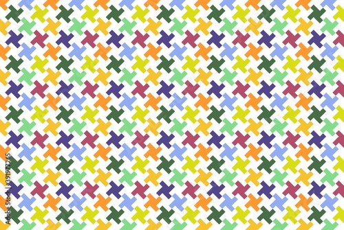 houndstooth seamless pattern on white background.