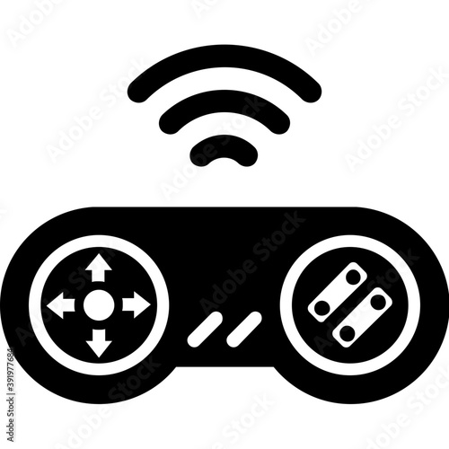
Remote controller, drone controller solid icon 
