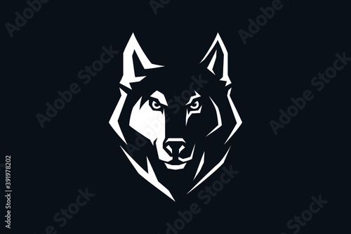 Edgy Design Head of Aggressive Wolf