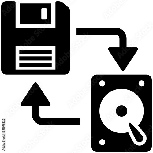 
Two devices, transferring of data concept
