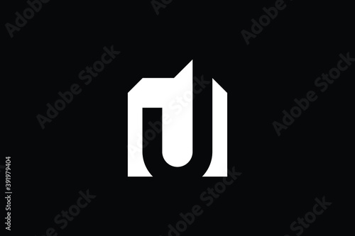 MJ logo letter design on luxury background. JM logo monogram initials letter concept. MJ icon logo design. JM elegant and Professional letter icon design on black background. M J MJ JM