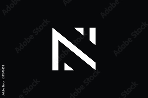 N logo letter design on luxury background. N logo monogram initials letter concept. N icon logo design. N elegant and Professional letter icon design on black background.