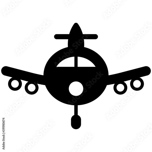 
A flying aeroplane
