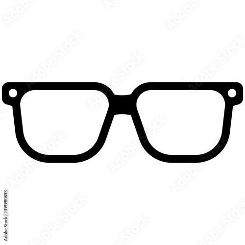  Eyeglasses Glyph Icon 