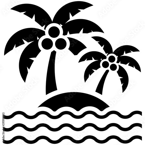 
A copse palm trees or beach trees
