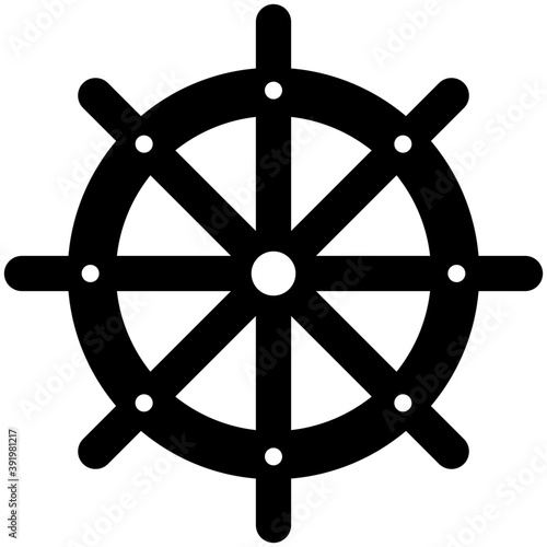 
A wheel or ship steering Wheel 
