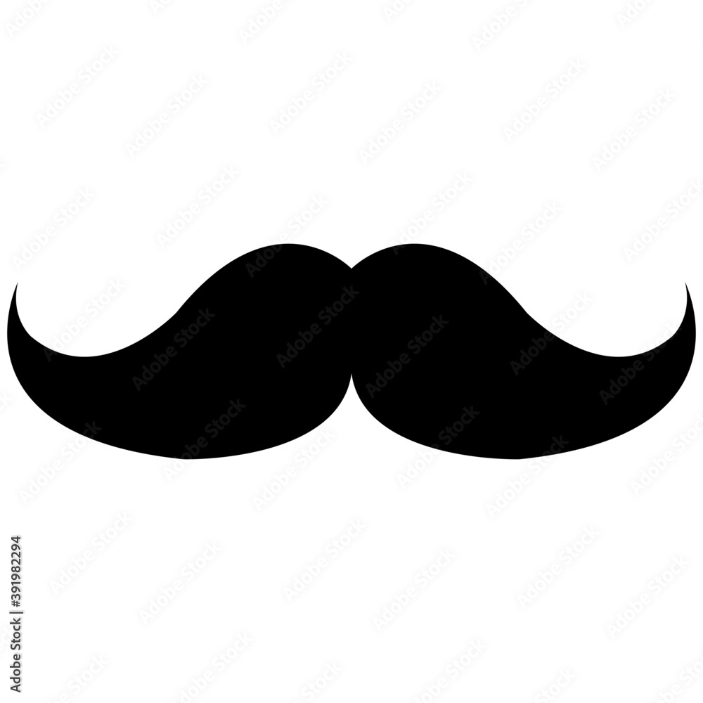 Solid icon design of handlebar mustache
Solid icon design of handlebar mustache