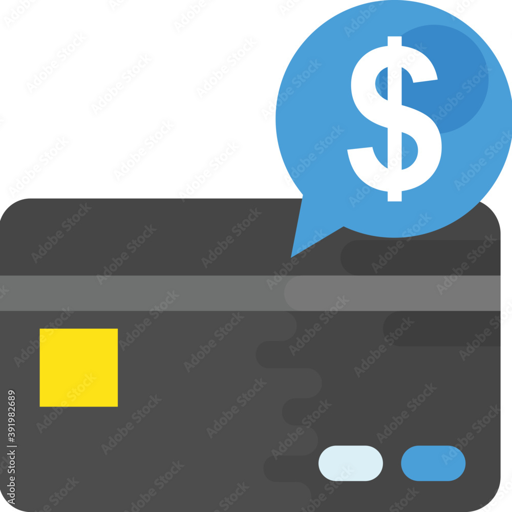 A debit card with dollar bubble sign
A debit card with dollar bubble sign