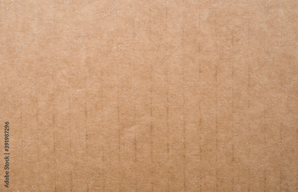 Fototapeta premium New brown cardboard wtih many lines close