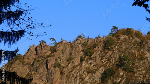 Blick auf die Lautenfelsen bei Lautenbach, Gernsbach, im Murgtal, Baden-Württemberg photo