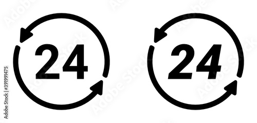 24 Stunden Dienst Icon