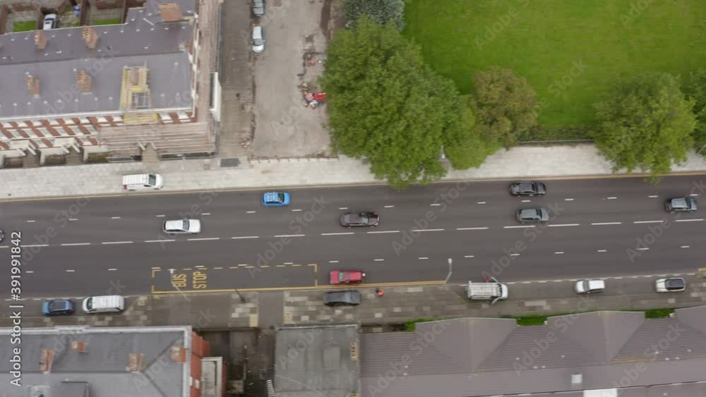 Drone Shot Tracking Car In Liverpool Drone Shot Tracking Car In Liverpool