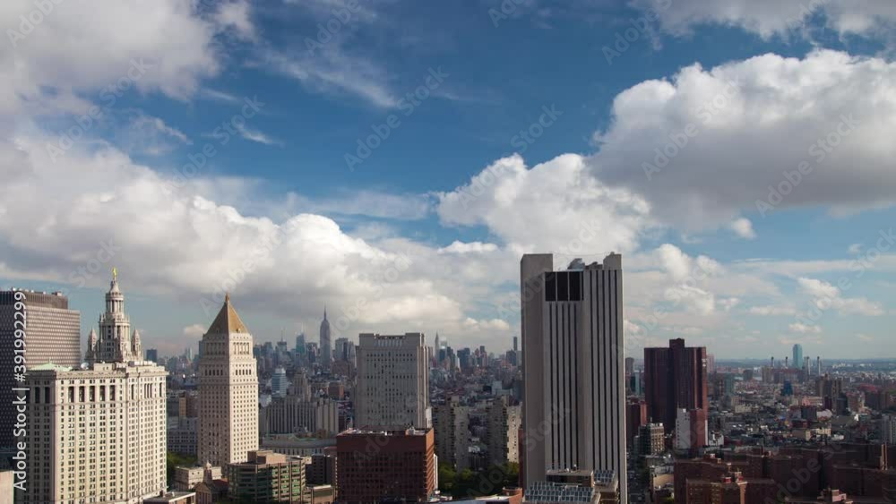 New york skyline fast forward and reverse New york skyline fast forward and reverse