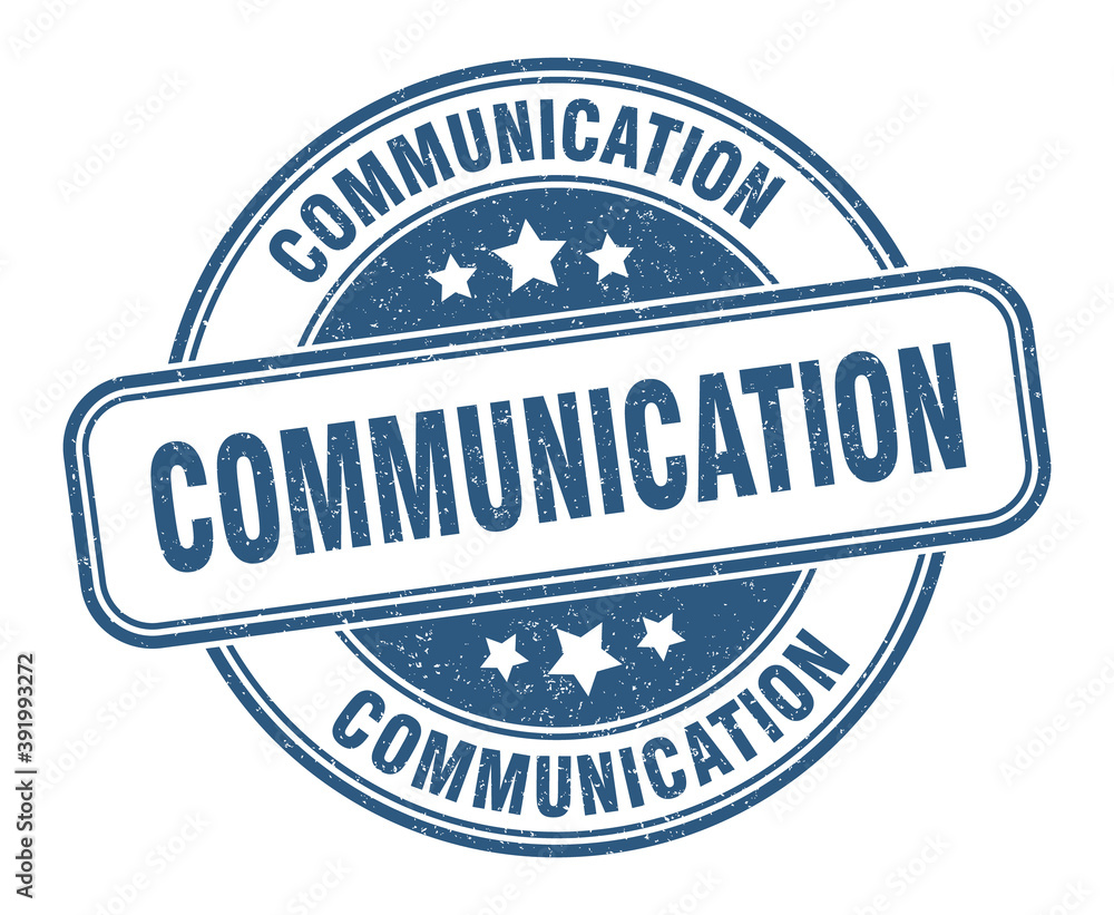 Fototapeta premium communication stamp. communication label. round grunge sign
