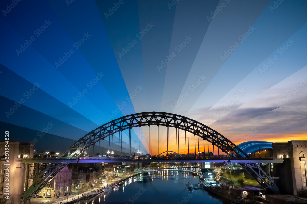 Tyne Bridge Time Painting Tyne Bridge Time Painting