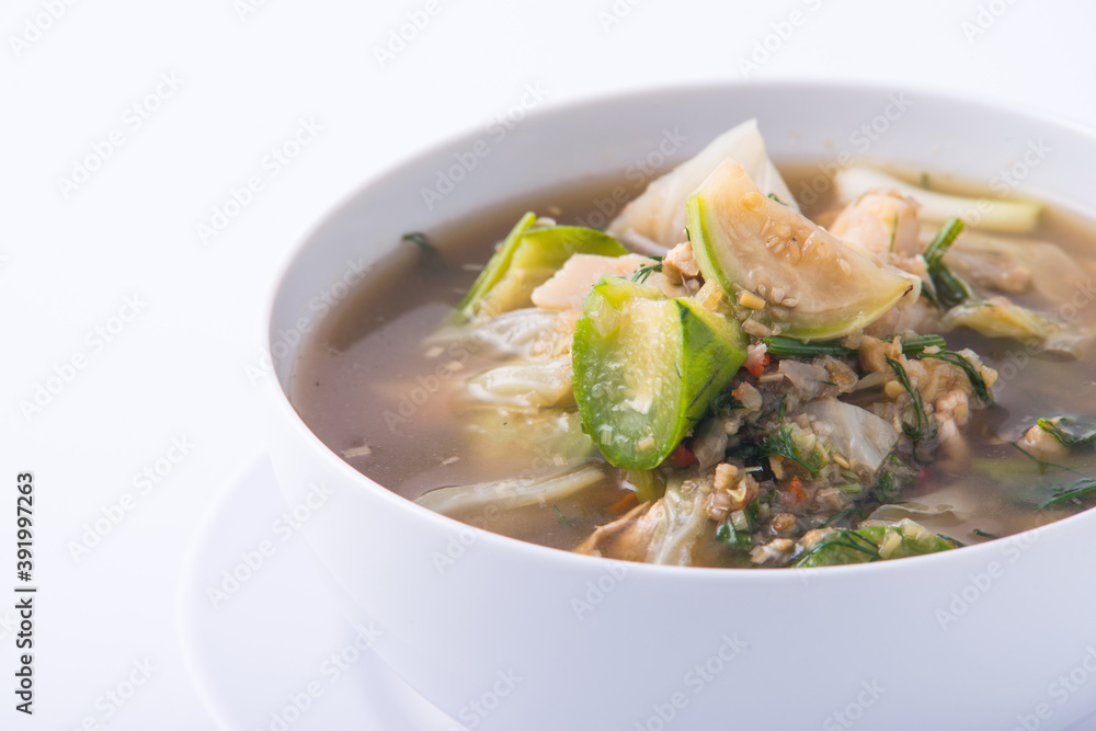 Kang Om. Thai soup green vegetable hot and spicy. Kang Om. Thai soup green vegetable hot and spicy.