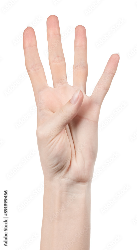 Female caucasian hands isolated white background showing different gestures. woman hands showing gesture holds something or takes, gives, points Female caucasian hands isolated white background showing different gestures. woman hands showing gesture holds something or takes, gives, points