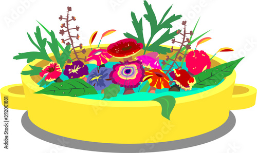 [Vector] Colorful poisonous mushroom stew