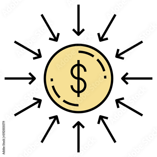 Hedge fund Concept Vector Icon Design, Financier and investors Symbol on White Background, Business Capitalism and Finance Sign, 