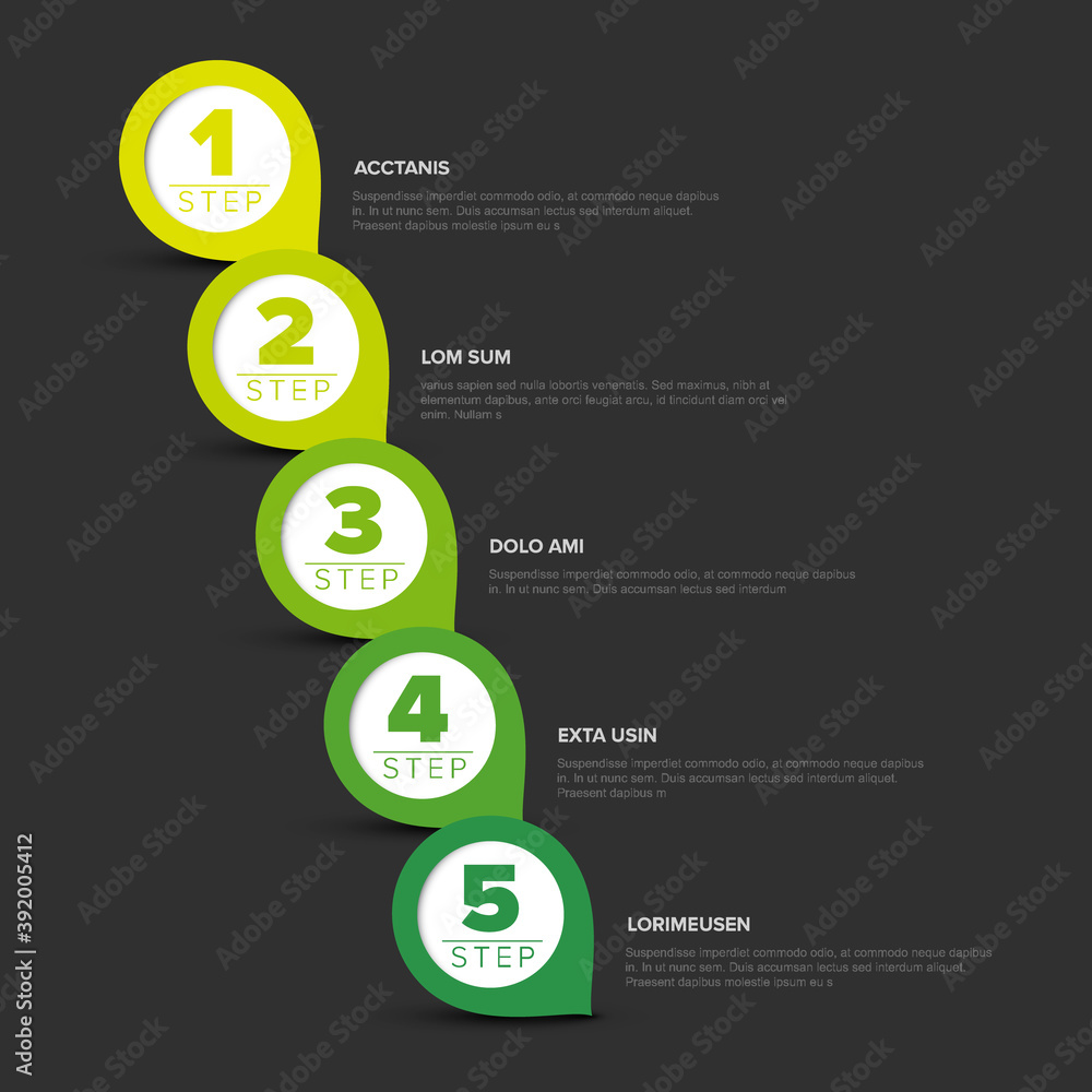 Progress steps diagonal template Progress steps diagonal template