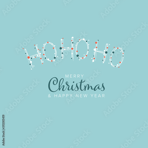 Minimalist Christmas flyer/card template