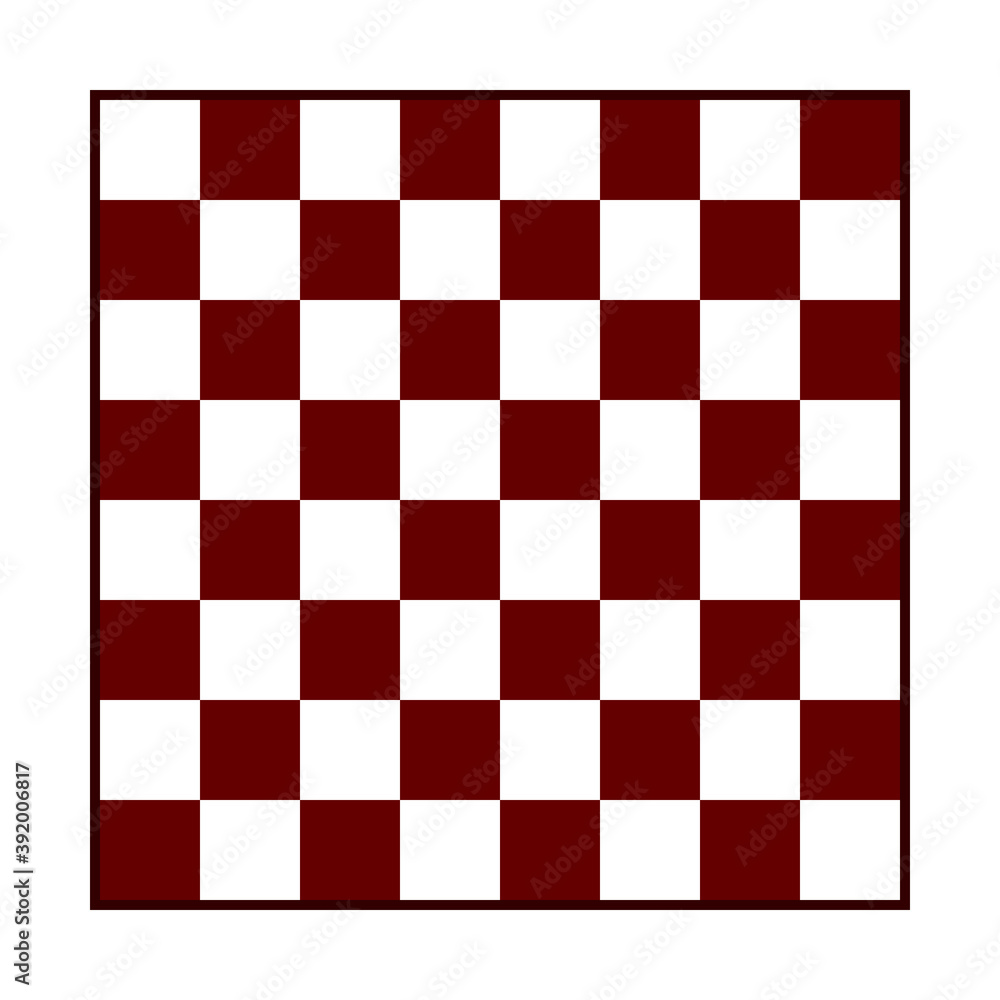 Fototapeta premium Chess board icon on white.