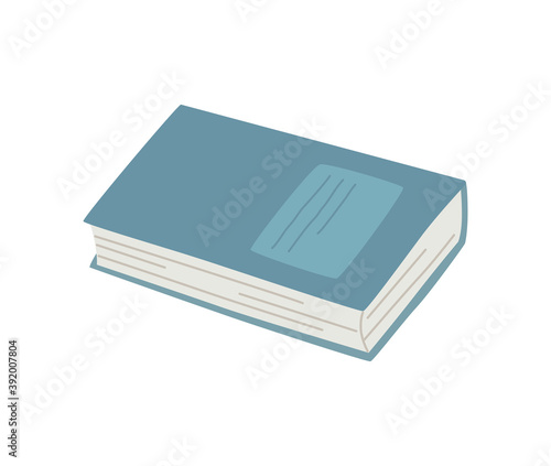 A book in a hand-drawn style isolated on white. Simple vector illustration for greeting cards, banners and decorations