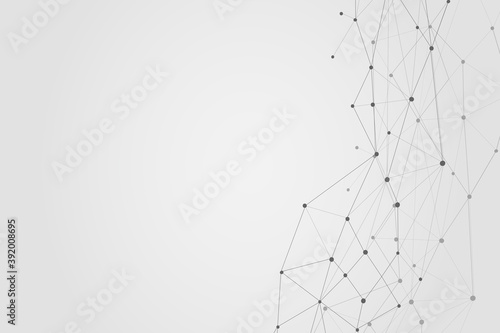 Abstract connecting dots and lines  Polygonal background  technology design  vector illustrator