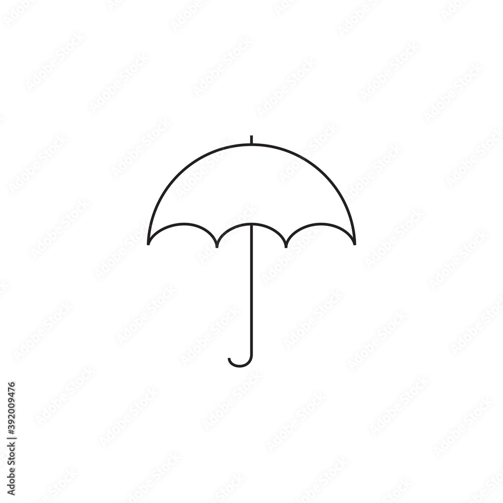 umbrella icon symbol sign vector