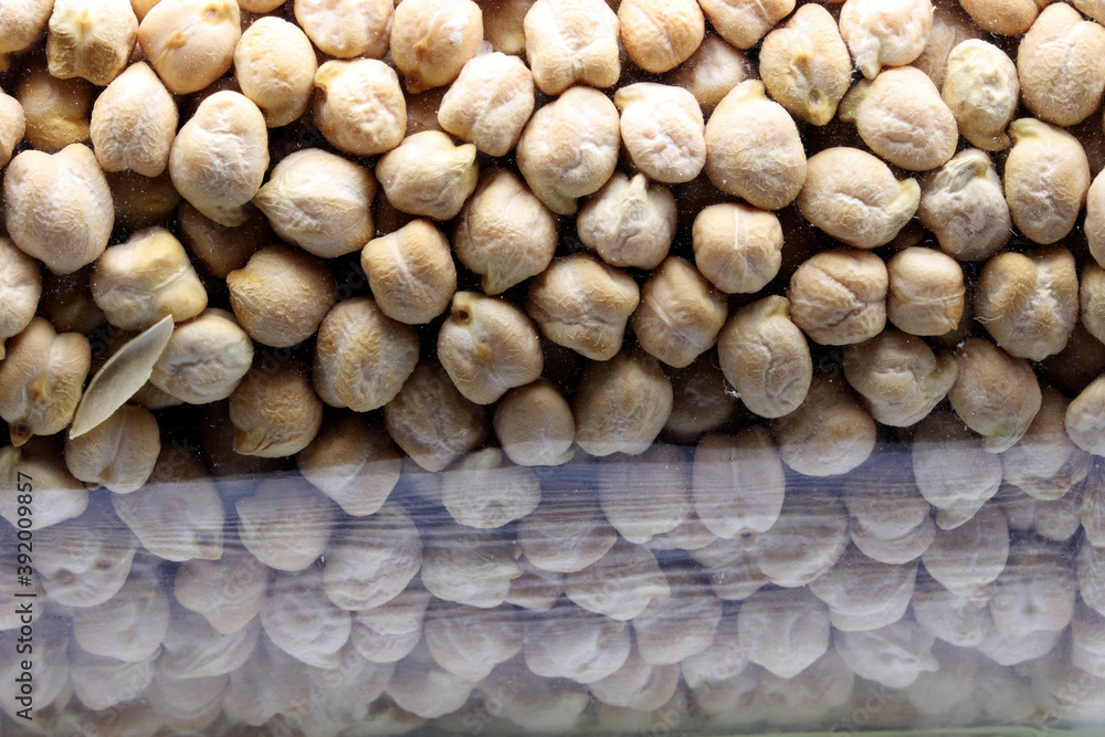 organic dried chickpeas in jar organic dried chickpeas in jar