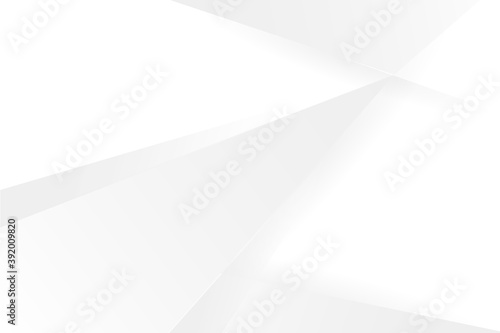 Abstract geometric modern design white and gray gradient background.