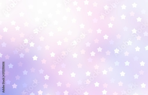 Light pink stars sparkling background. Sweet dream fantasy abstract graphic. Winter holidays decor.