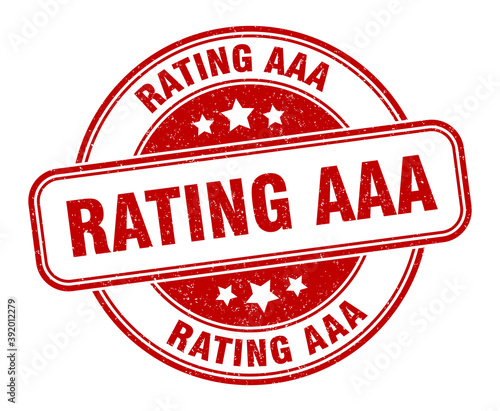 rating aaa stamp. rating aaa label. round grunge sign
