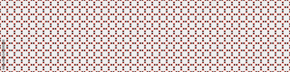 Fototapeta premium Abstract Cross Pattern Dots Logo generative computational art illustration