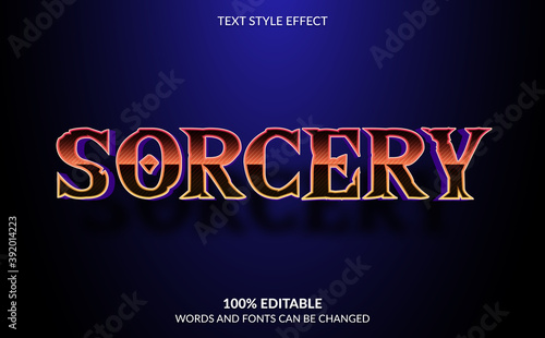 Editable Text Effect, Sorcery Text Style