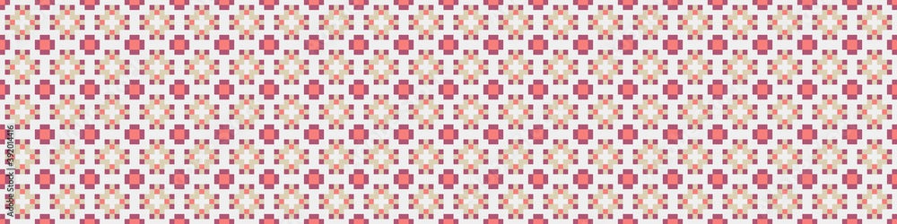 Fototapeta premium Abstract Cross Pattern Dots Logo generative computational art illustration